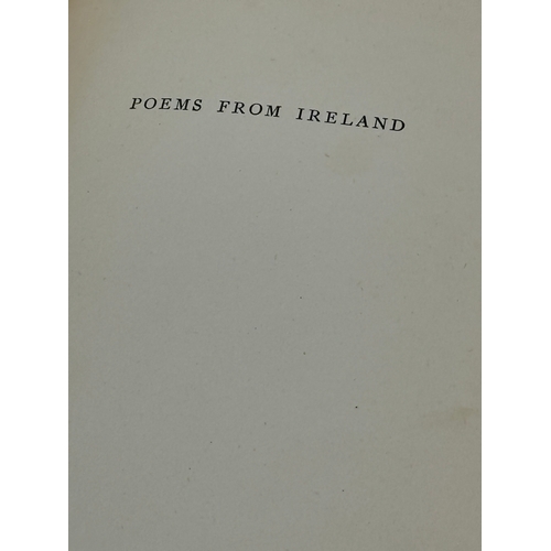 379 - Poems From Ireland. Edited by Donagh Mac Donagh. 1st edition. Dublin 1944. 41 Contributors.