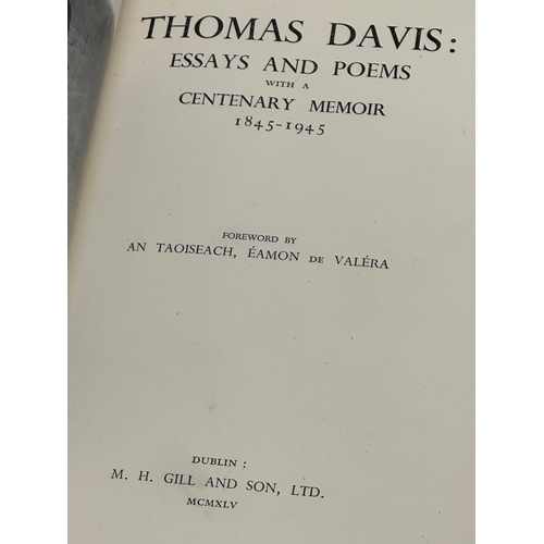 386 - Thomas Davis. Memoir, Essays and Poems. 1st edition. Dublin. 1945.