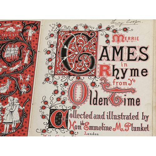 370 - Children’s Book. Merrie Games in Rhyme. From Ye Olsen Time Collected and Illustrated The Honourable ... 