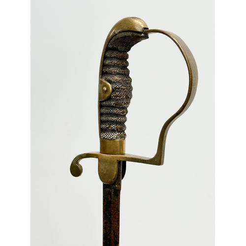 273 - A Late 19th Century Prussian officers ceremonial sword. 88cm