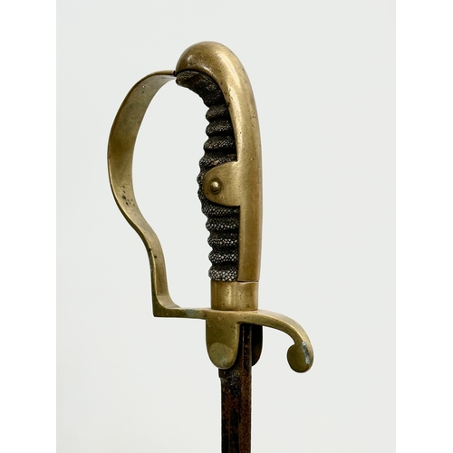 273 - A Late 19th Century Prussian officers ceremonial sword. 88cm