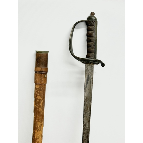 276 - A Late 19th Century Wilkinson's Rifle Officers Sword. 102cm