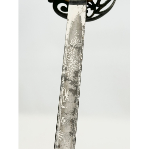 276 - A Late 19th Century Wilkinson's Rifle Officers Sword. 102cm