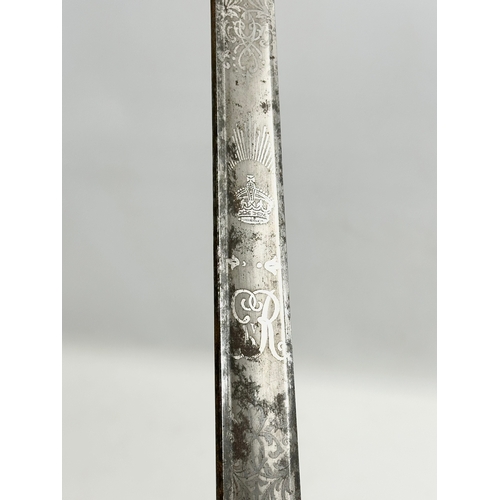 276 - A Late 19th Century Wilkinson's Rifle Officers Sword. 102cm