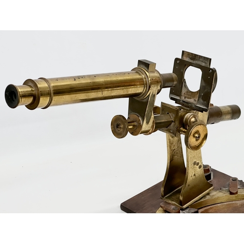 19 - Andrew Ross. An 19th Century brass microscope.