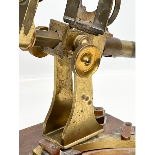 19 - Andrew Ross. An 19th Century brass microscope.