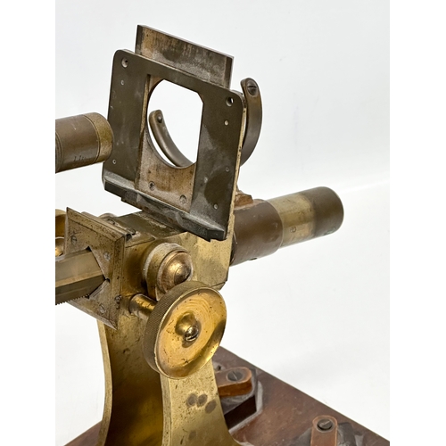 19 - Andrew Ross. An 19th Century brass microscope.