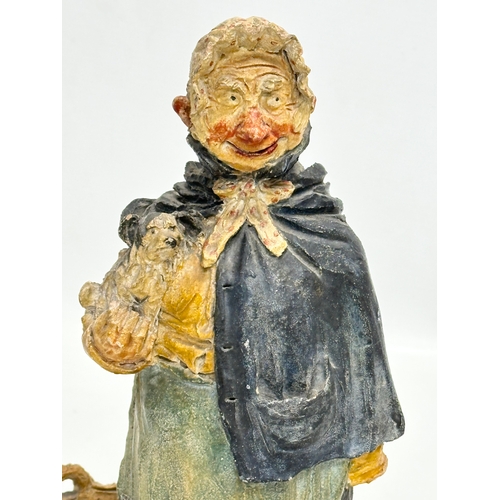 398 - Jean Marie Falke. A signed terracotta sculpture. 18x10x25cm