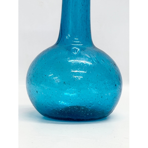 581 - A Mid Century hand blown vase. 28cm