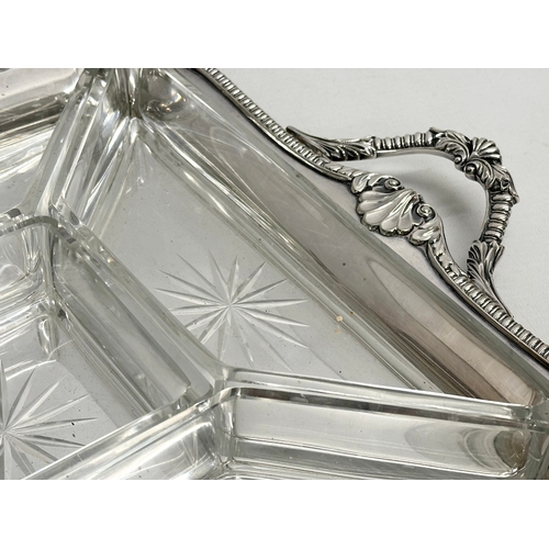 425 - A Sharman O’Neill silver plated serving tray. Together with a Late 19th/Early 20th Century pieces si... 