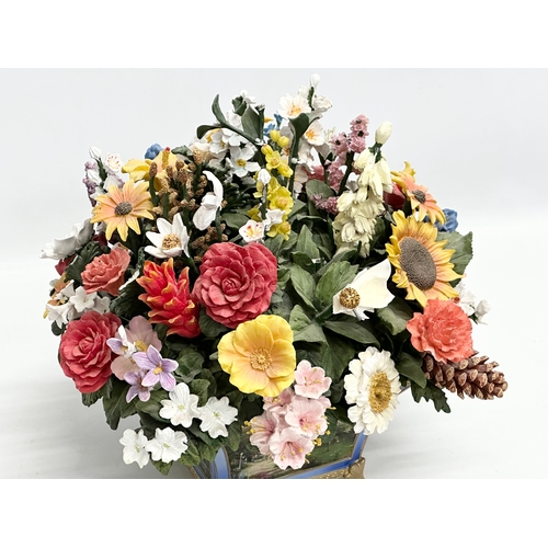 582 - A Bradford Exchange “States Flower Bouquet” first issued in the Thomas Kinkade All American Bouquet.... 