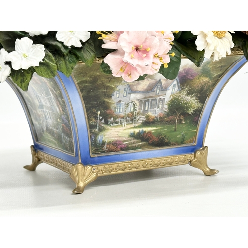 582 - A Bradford Exchange “States Flower Bouquet” first issued in the Thomas Kinkade All American Bouquet.... 