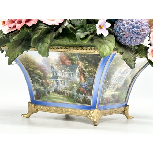 582 - A Bradford Exchange “States Flower Bouquet” first issued in the Thomas Kinkade All American Bouquet.... 