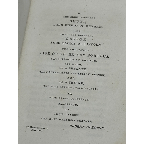 412 - A collection of 18th and Early 19th Century leather bound books. Including The Works of Horace.