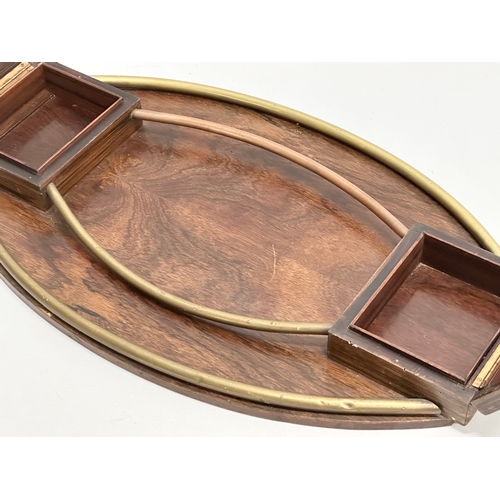 289 - An Art Deco rosewood cocktail tray. 1920/1930. 55.5x34x6cm