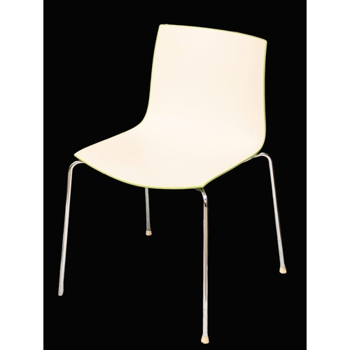 347 - Lievore Altherr Molina. Set of 4 Italian “Catifa 46” stacking chairs, designed by Lievore Altherr Mo... 