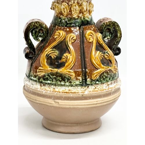 363 - Nuovo Rinascimento. An Italian Mid Century Majolica vase. By Nuovo Rinascimento. 26cm