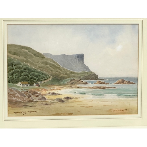 466 - George William Morrison (G.W.Morrison) watercolour drawing. Murlough Bay, County Antrim. Dated 1924.... 