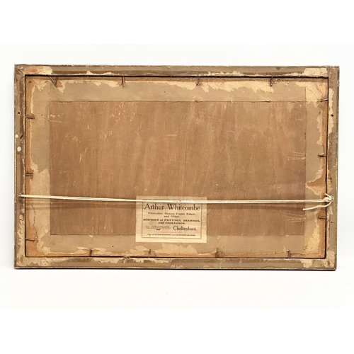 476 - Daniel Sherrin (1868-1940) watercolour drawing. 34x15cm. Frame 51x32cm.