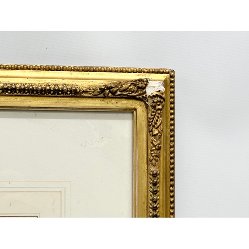 257 - William Henry Hall (W.H.Hall. 1812-1880) 19th Century watercolour drawing. In original gilt frame. 4... 