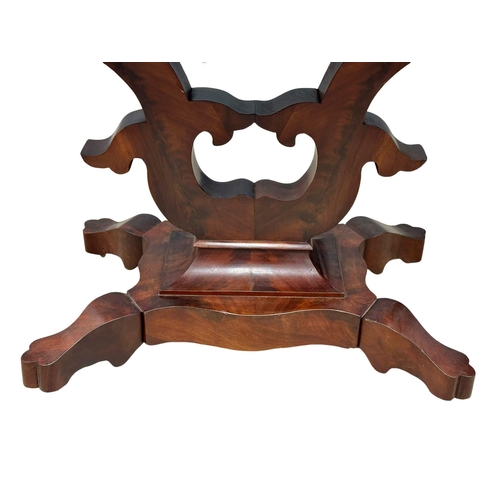 925 - A Mid 19th Century American mahogany turnover tea table. Circa 1840-1860. 86x45x74cm(8)