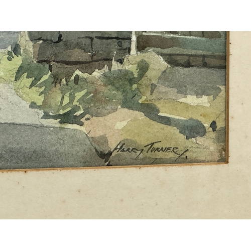 358 - Harry Turner. A watercolour drawing. 39x28cm. Frame 53x43cm.