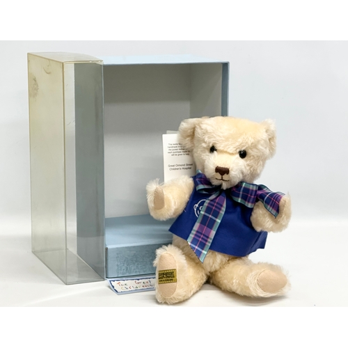 768 - A Merrythought teddy bear with box. Great Ormond Street Children's Hospital.