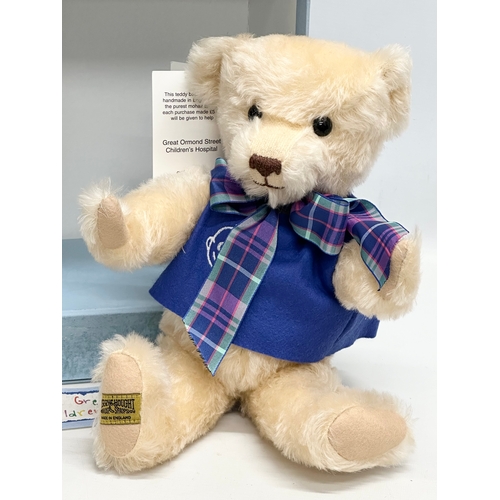 768 - A Merrythought teddy bear with box. Great Ormond Street Children's Hospital.