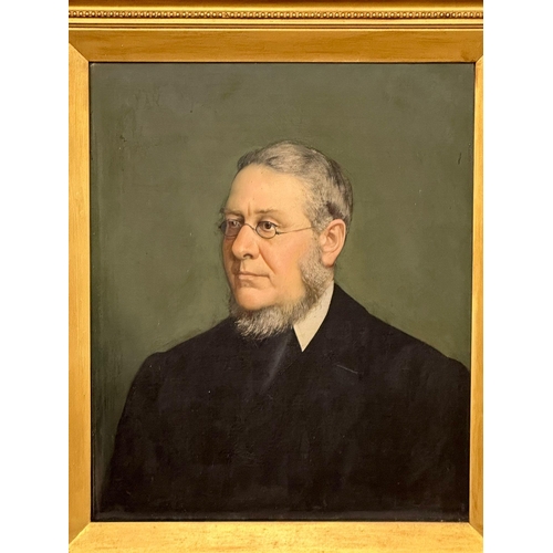 50 - Frank Albert Philips (1849-1913) a large good quality oil portrait on canvas. In original gilt frame... 