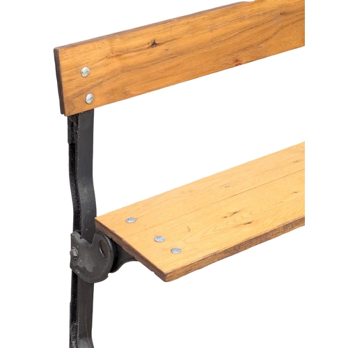 573 - A vintage school bench. 92.5x65cm