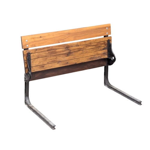 573 - A vintage school bench. 92.5x65cm