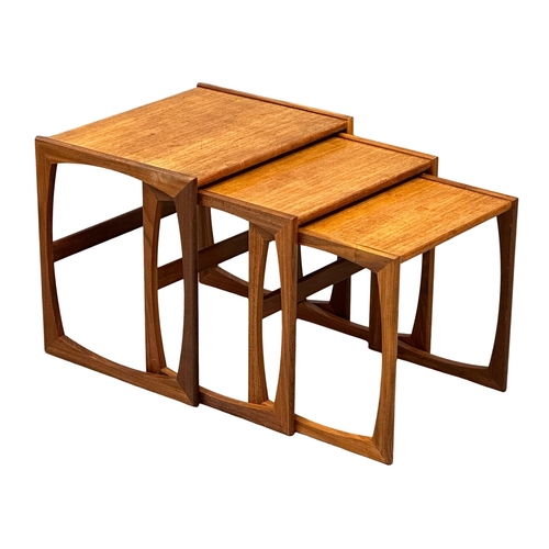 69 - A G-Plan “Quadrille” Mid Century teak nest of tables. Designed by Roger Bennett.