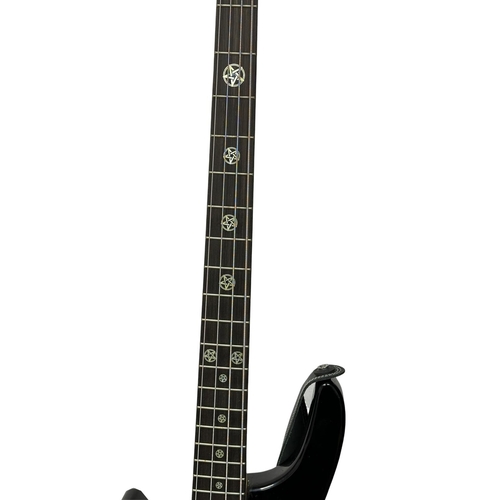 782 - An electric guitar. Possibly by Ibanez. With a case.