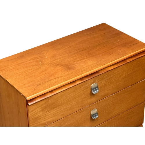 261 - A Mid Century teak chest of drawers. Meredew Avalon. 84.5x42x66.5cm.