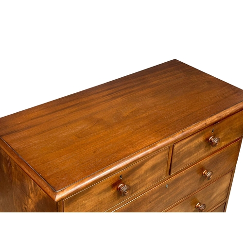 463 - A 19th Century Late William IV/Early Victorian mahogany chest of drawers. Circa 1835-1840. 111x52x11... 