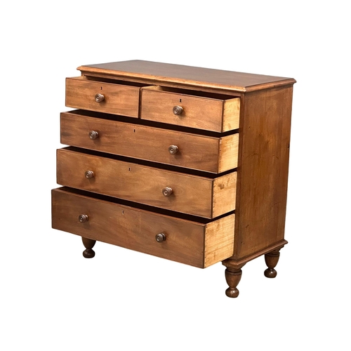 463 - A 19th Century Late William IV/Early Victorian mahogany chest of drawers. Circa 1835-1840. 111x52x11... 