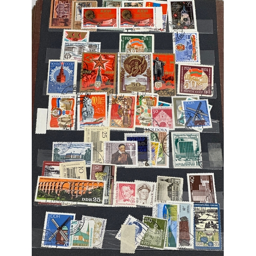 712H - A collection of vintage Russian stamps.