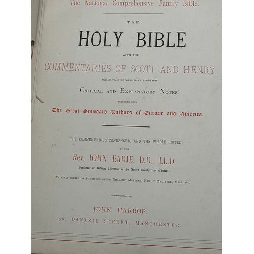 485I - A large collection of 19th and 20th Century books. Holy Bibles etc.