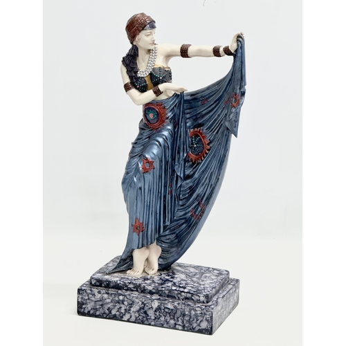 999 - A large Art Deco style dancer figurine. 41cm