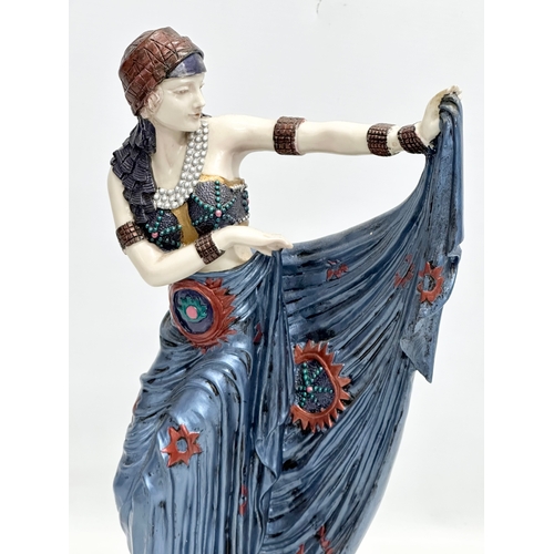 999 - A large Art Deco style dancer figurine. 41cm