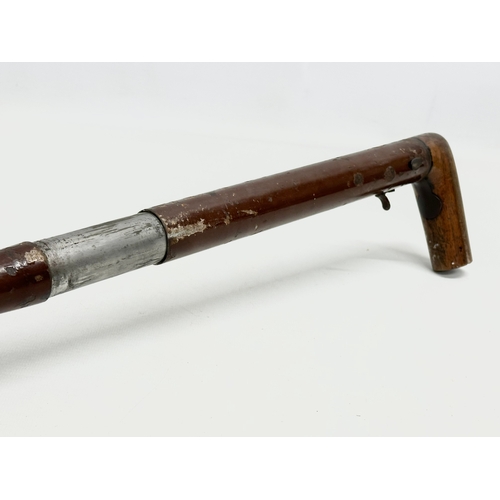 2 - A Late 19th/Early 20th Century cane gun/walking stick gun. 91cm