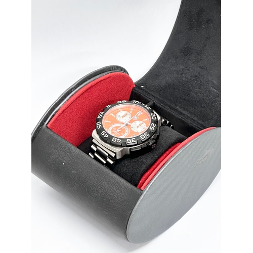 583B - A Tag Heuer Formula 1 Chronograph watch with box.