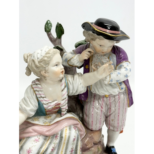 20 - Meissen Group of Summer. A Late 19th Century “Summer” figurine by Meissen. From the 4 Seasons Series... 