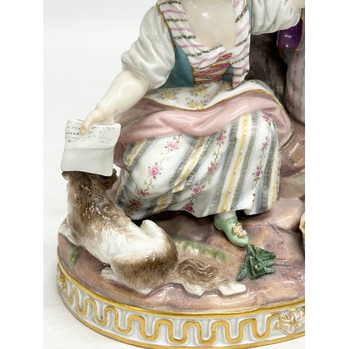 20 - Meissen Group of Summer. A Late 19th Century “Summer” figurine by Meissen. From the 4 Seasons Series... 