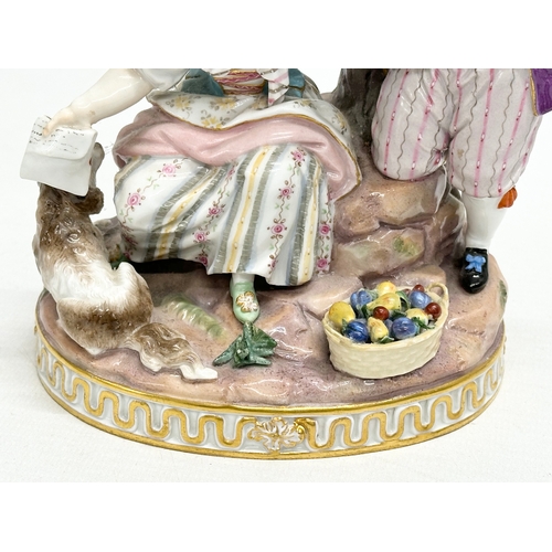 20 - Meissen Group of Summer. A Late 19th Century “Summer” figurine by Meissen. From the 4 Seasons Series... 