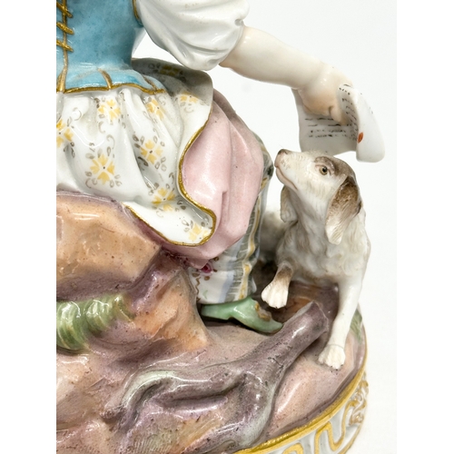 20 - Meissen Group of Summer. A Late 19th Century “Summer” figurine by Meissen. From the 4 Seasons Series... 