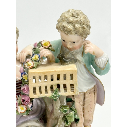 21 - Meissen Spring Season. A Late 19th/Early 20th Century Meissen “Spring” figurine. From the 4 Seasons.... 