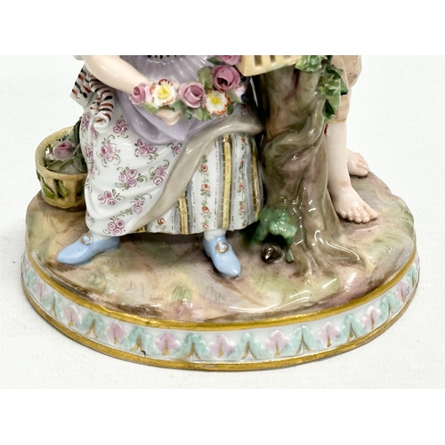 21 - Meissen Spring Season. A Late 19th/Early 20th Century Meissen “Spring” figurine. From the 4 Seasons.... 