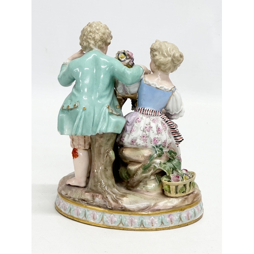 21 - Meissen Spring Season. A Late 19th/Early 20th Century Meissen “Spring” figurine. From the 4 Seasons.... 