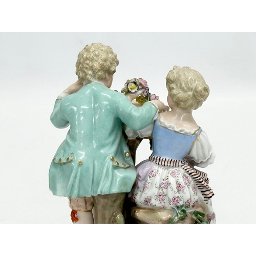 21 - Meissen Spring Season. A Late 19th/Early 20th Century Meissen “Spring” figurine. From the 4 Seasons.... 